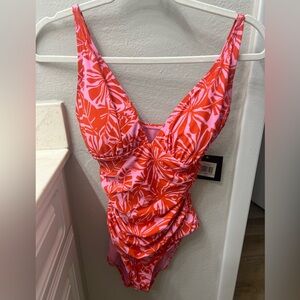 NWT Ellen Tracy One Piece Swim Suit